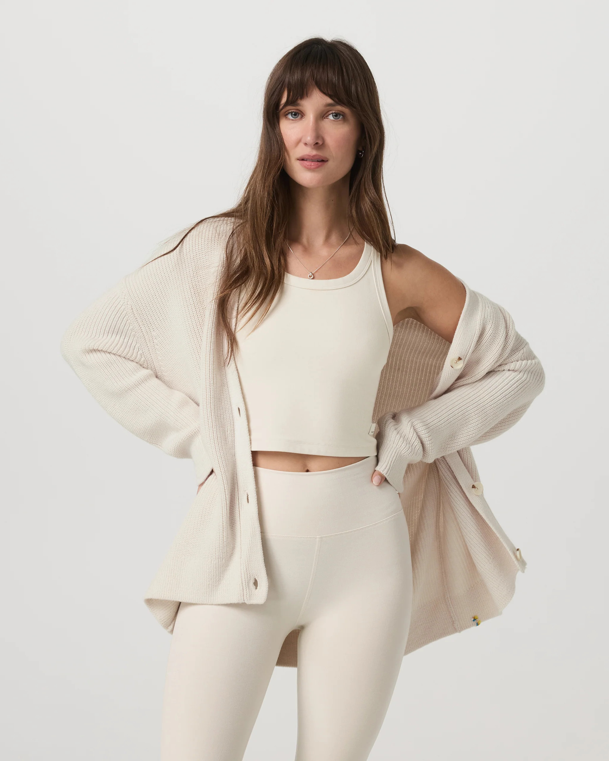 Alps Boyfriend Cardigan – Women's Marshmallow Sweater – Vuori | Vuori Clothing (US & Canada)