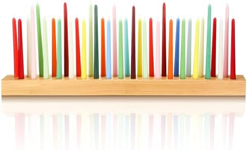 36 Inch Wood Taper Candle Holders for Table Centerpiece Giant Wooden Birthday Party Candlestick F... | Amazon (US)