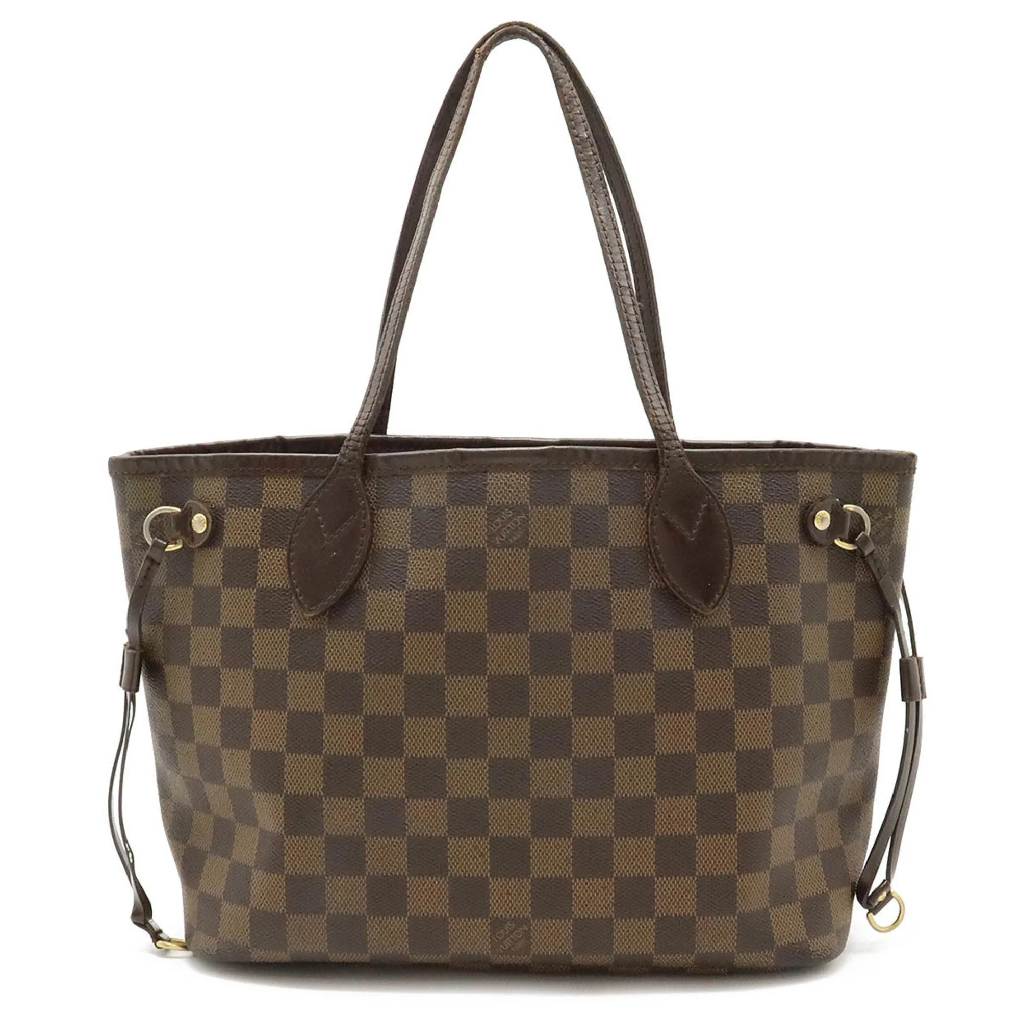 Pre-Owned LOUIS VUITTON Louis Vuitton Damier Neverfull PM Tote Bag Shoulder Handbag N51109 (Fair) | Walmart (US)