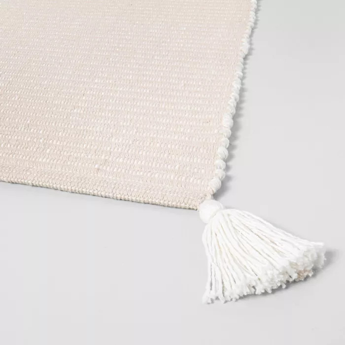 Bath Rug Neutral Stripes Tonal Cream - Hearth & Hand™ with Magnolia | Target