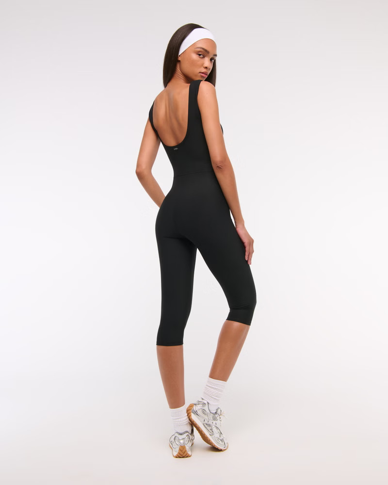 Women's YPB sculptLUX Slash Capri Onesie | Women's Active | Abercrombie.com | Abercrombie & Fitch (US)