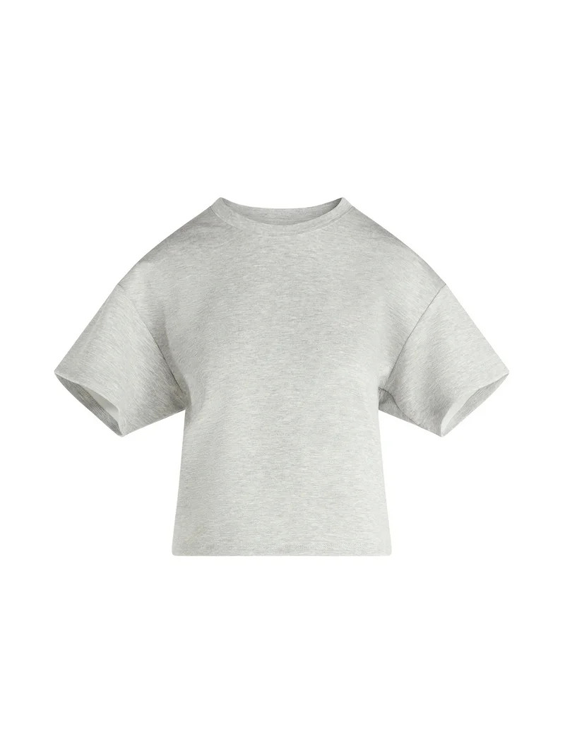 Scoop Women's and Women's Plus New Scubaknit Tee with Short Sleeves, Sizes XS-4X | Walmart (US)