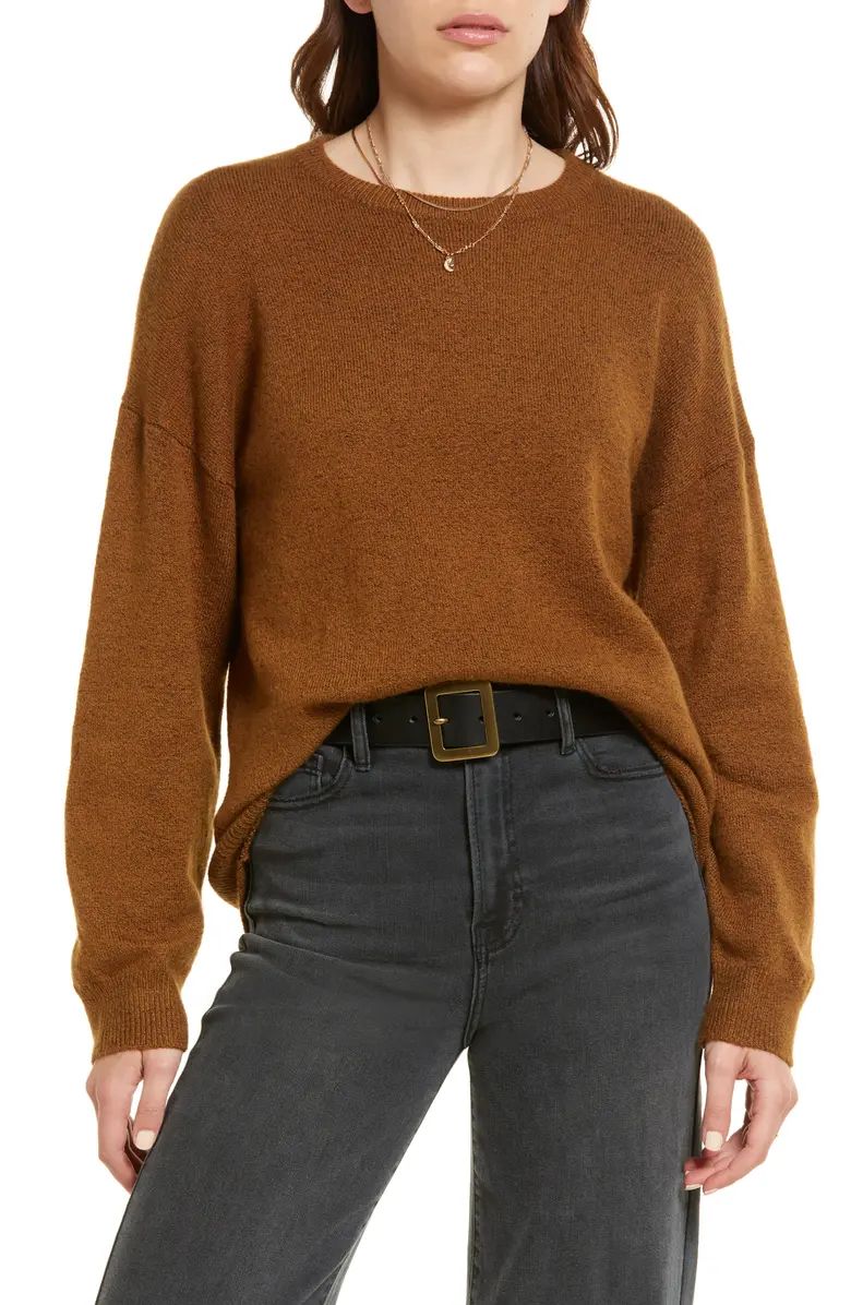 Organic Cotton Blend Crewneck Sweater | Nordstrom