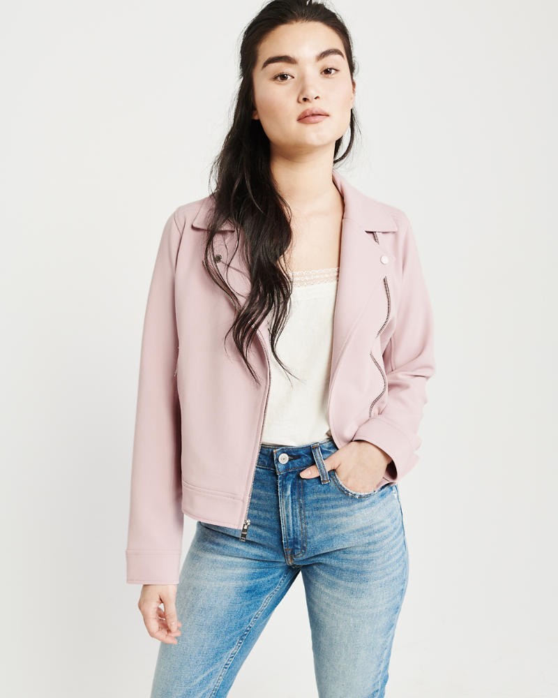 Drapey Moto Jacket | Abercrombie & Fitch US & UK