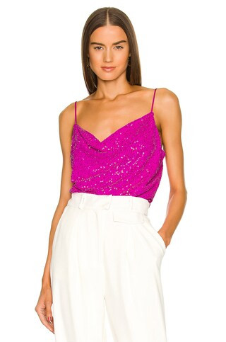 Generation Love Monet Cami in Hot Pink Sequin from Revolve.com | Revolve Clothing (Global)