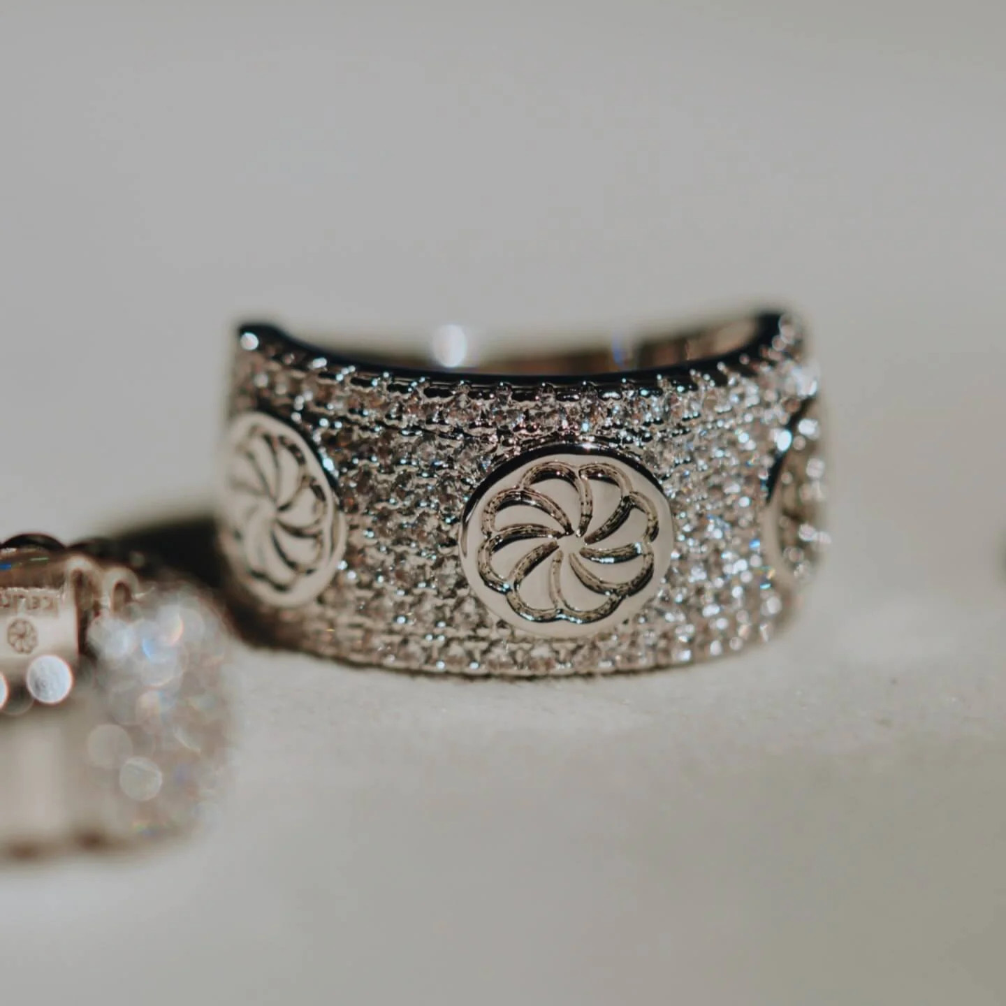 'Zaria' Eternity Spiral CZ Ring (Sample Sale) | IceLink