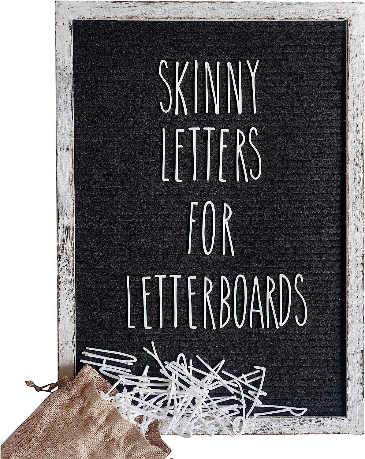 Skinny Letterboard Letters Set in Rae Dunn Inspired Font Perfect Farmhouse Decor Accessory for Ch... | Amazon (US)