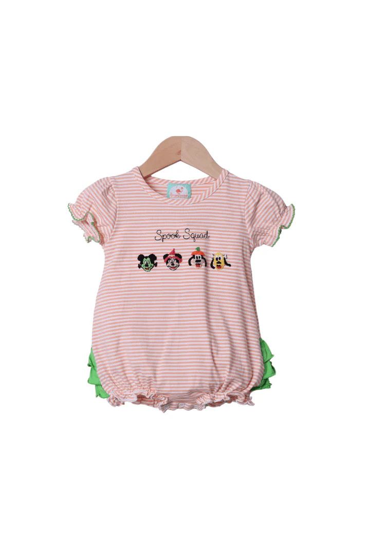 French Knot Spook Squad Ruffle Bubble | The Smocked Flamingo