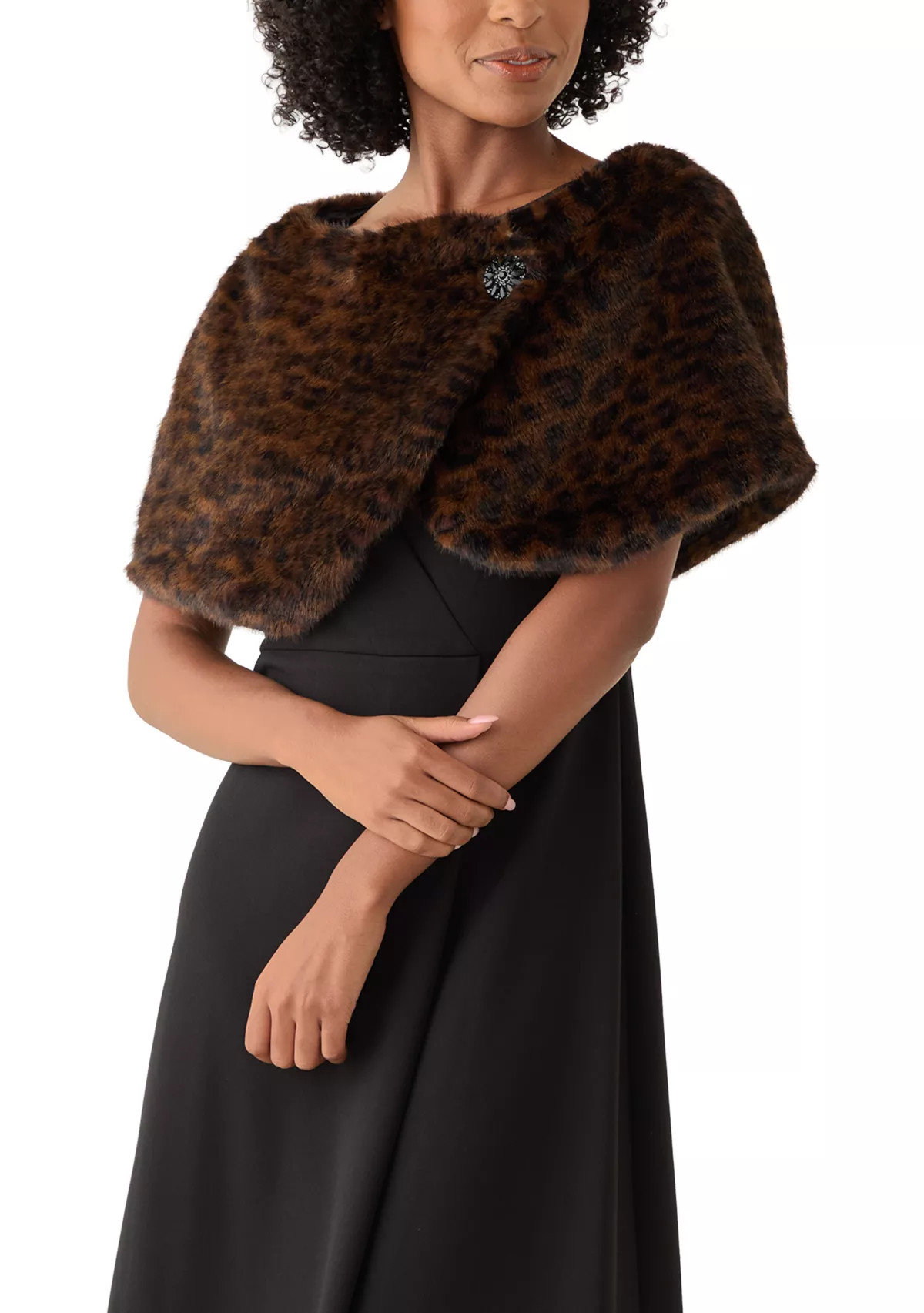 Women's Faux Fur Cape Topper | Belk