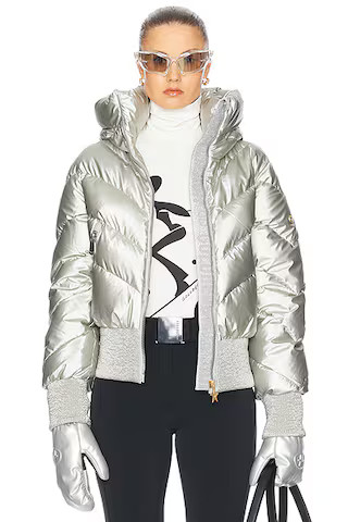 Goldbergh Caro Ski Jacket in Silver | FWRD | FWRD 