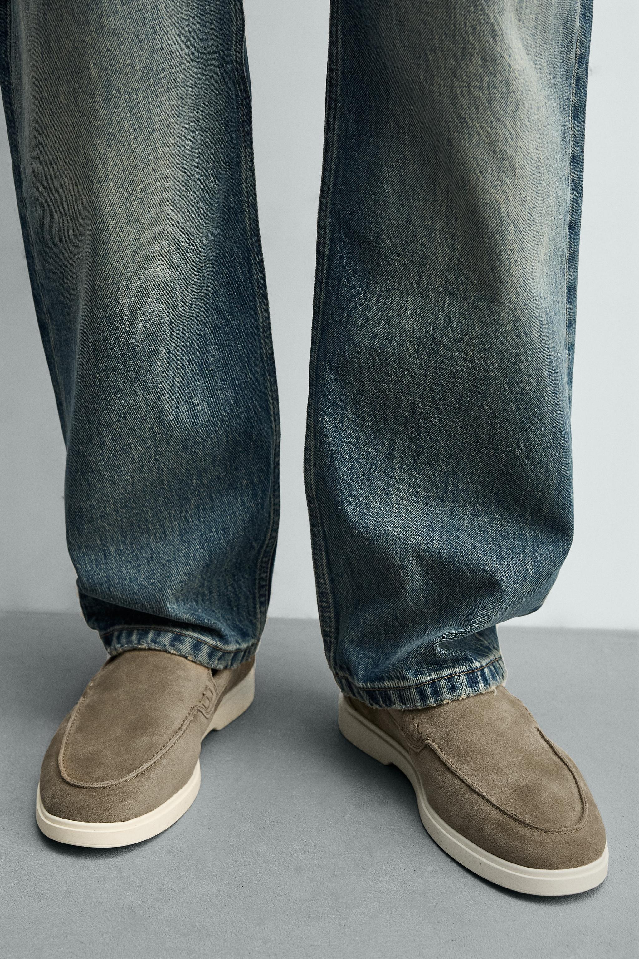 CASUAL LEATHER LOAFERS | Zara US