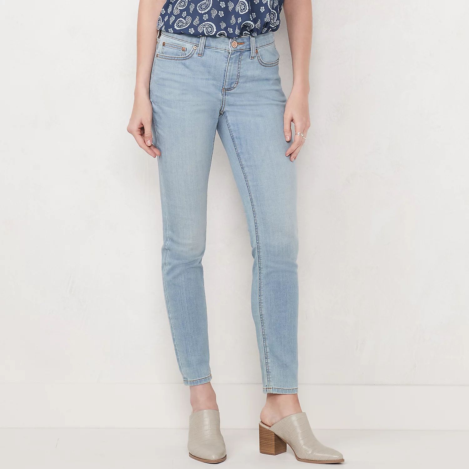 Women's LC Lauren Conrad Feel Good Mid-Rise 5 Pocket Skinny Jeans | Kohl's