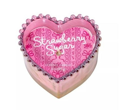 Target Bullseye's Valentine's 2026 Strawberry Sugar Heart Shaped Candles 3oz | eBay US