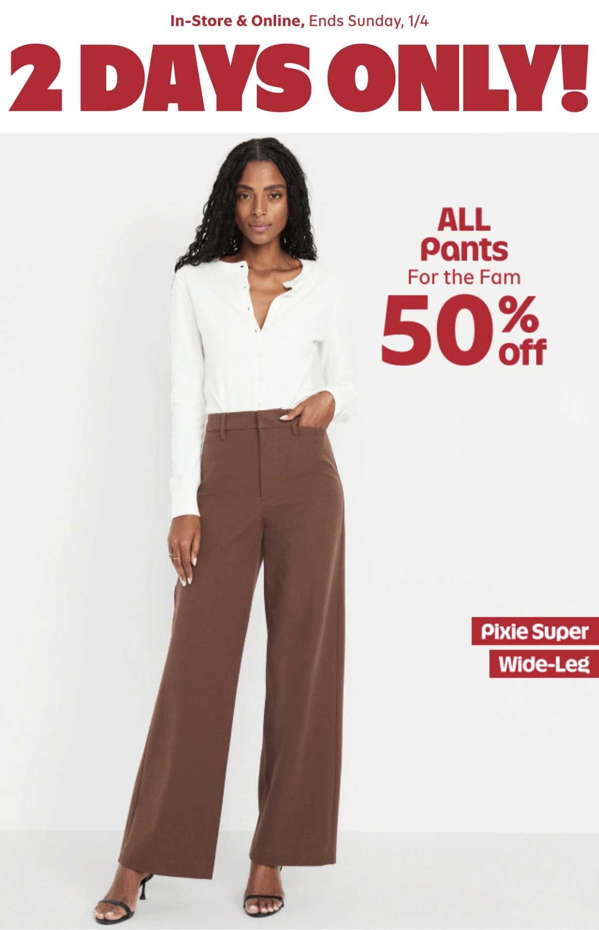 Not me refreshing my cart because Old Navy is 50% off ALL pants 👀
From comfy everyday leggings to jeans you can actually breathe in — this sale is TOO good to miss.
I grabbed a few staples and linked everything in my LTK so you can shop the deal too.

#OldNavySale #OldNavyJeans #OldNavyPants #AffordableOutfits #CasualChic #EverydayFashion #StyleOnABudget #LTKDeals #LTKShopping #ShoppingWithPriiincesss #AtlantaContentCreator #AtlantaBlogger


#LTKSaleAlert #LTKootd #LTKMidsize
