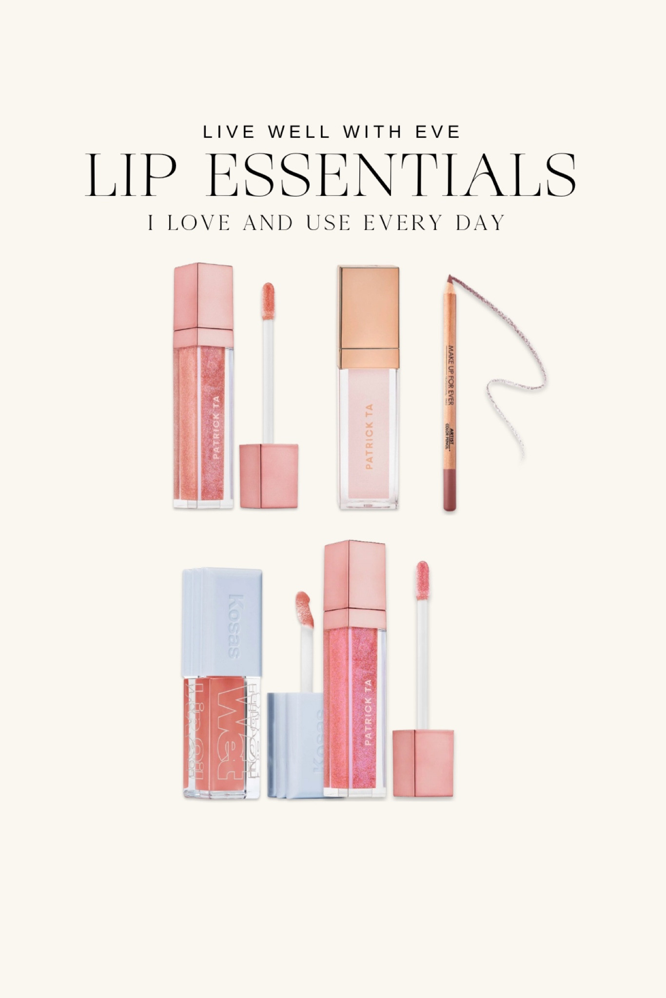 forever my favorite lip products—  for the perfect combination I use 606 make up for ever lip liner with patrick ta’s gloss: is she younger than me? 🫦🫰🏼#lipgloss #beauty

#LTKunder100 #LTKbeauty