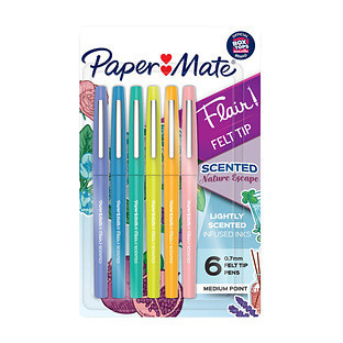 Paper Mate® Flair Scented Felt Tip Pens Assorted Pastel Pkg/6 | The Container Store