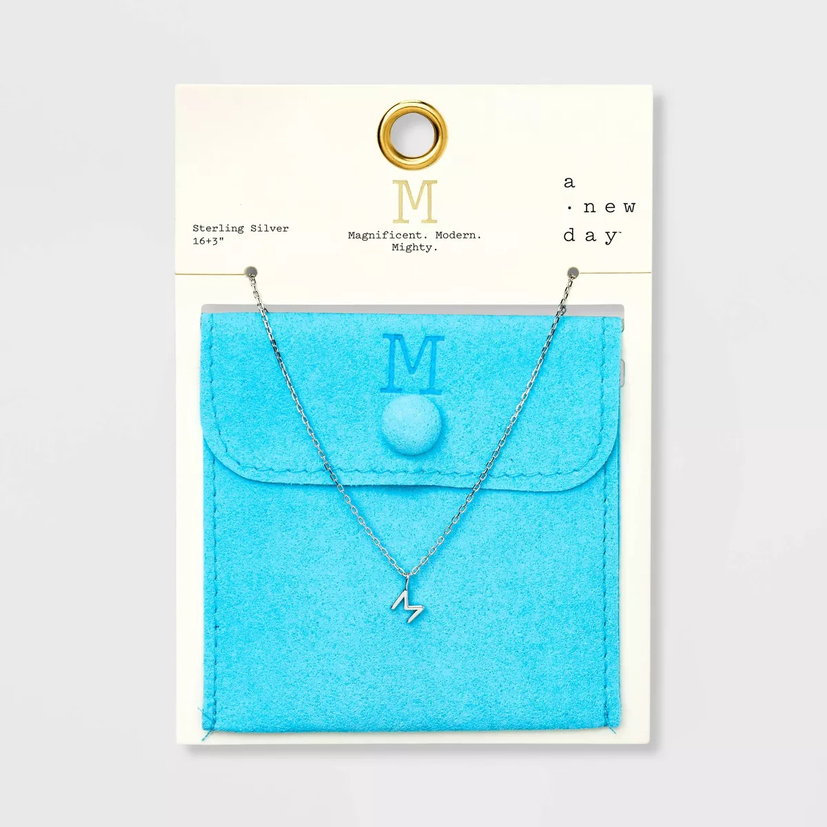 Sterling Silver Initial Pendant Necklace - A New Day™ Silver | Target