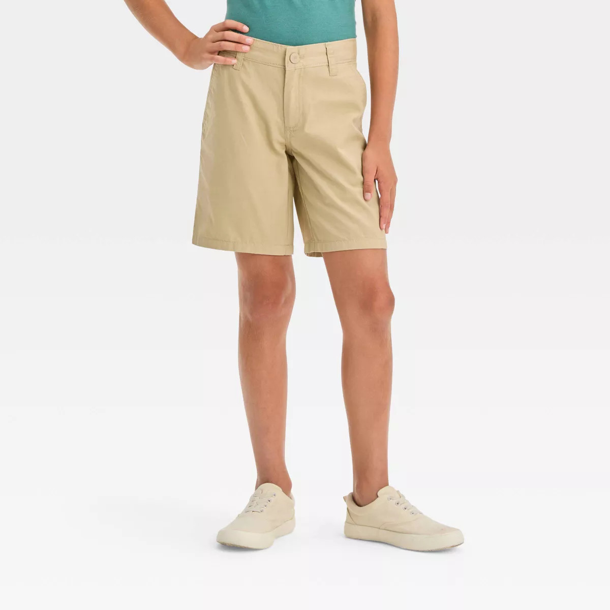 Boys' Flat Front 'At the Knee' Chino Shorts - Cat & Jack™ | Target