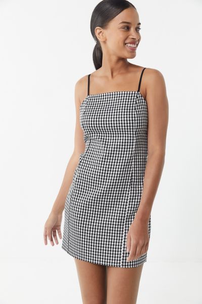 UO Checkered Mini Slip Dress | Urban Outfitters (US and RoW)