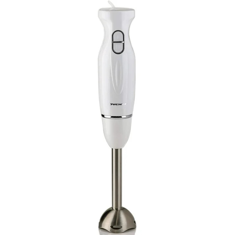 OVENTE Electric Immersion Hand Blender, 2 Mixing Speed w/ Stainless Steel Blades, White HS560W | Walmart (US)