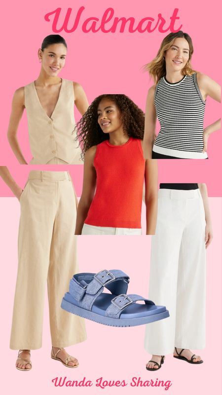 My recent order from Walmart. Spring outfits, casual outfits, white pants, tank top.

#LTKmidsize #LTKover40 #LTKSeasonal