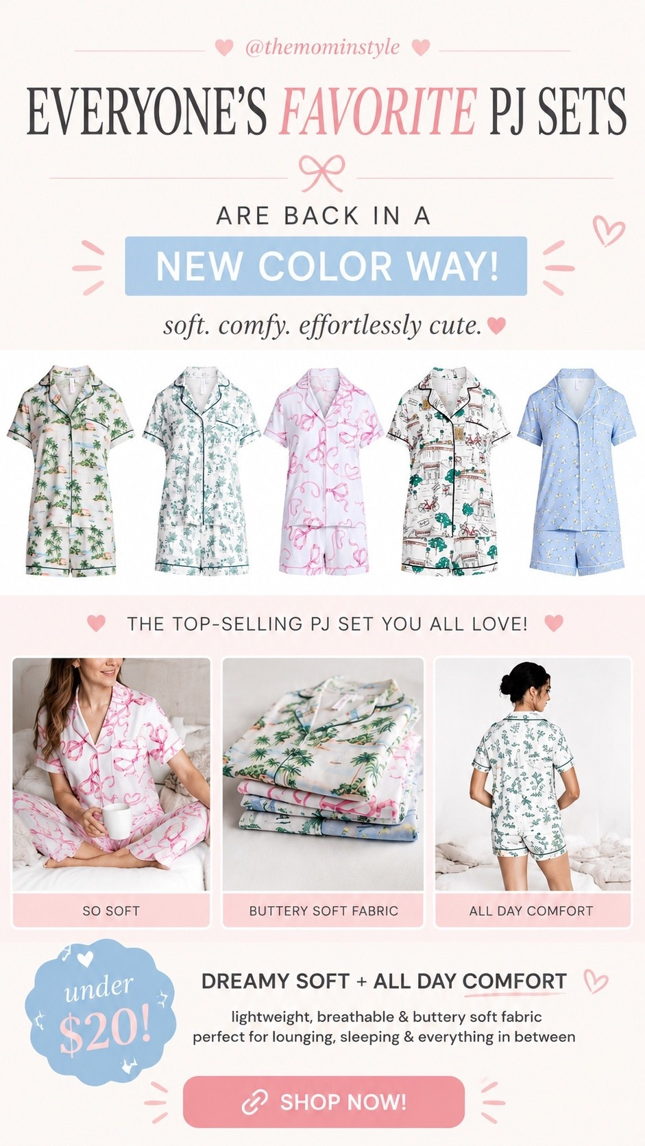 Everyone’s favorite pajamas are available in new color and print options for summer under $20

#LTKOver40 #LTKSeasonal #LTKgrwm