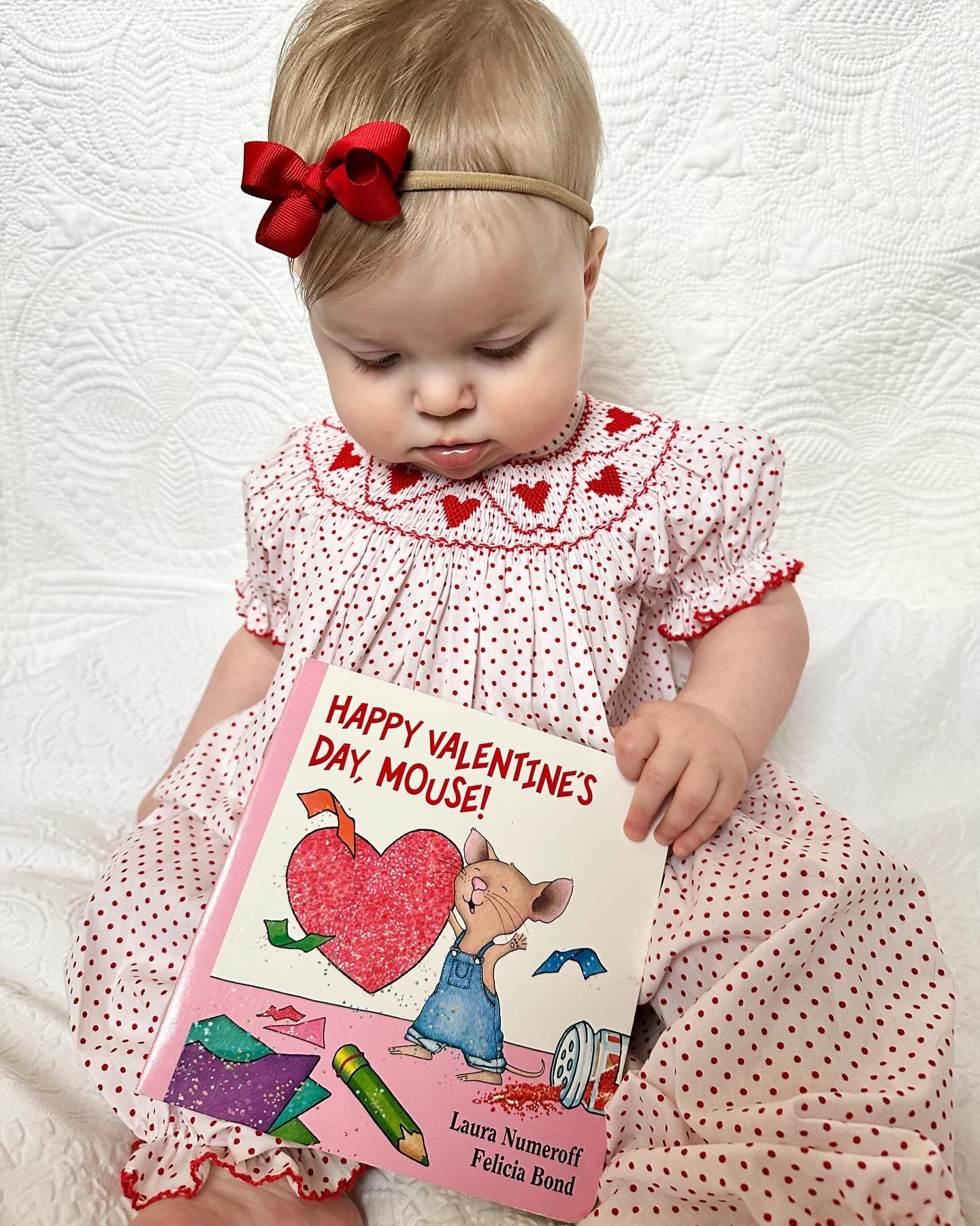 Addison’s #ootd • Happy (almost) Valentine’s Day Mouse! Sweet little love showing off her favorite word, “no.” ♥️

#LTKKids #LTKBaby