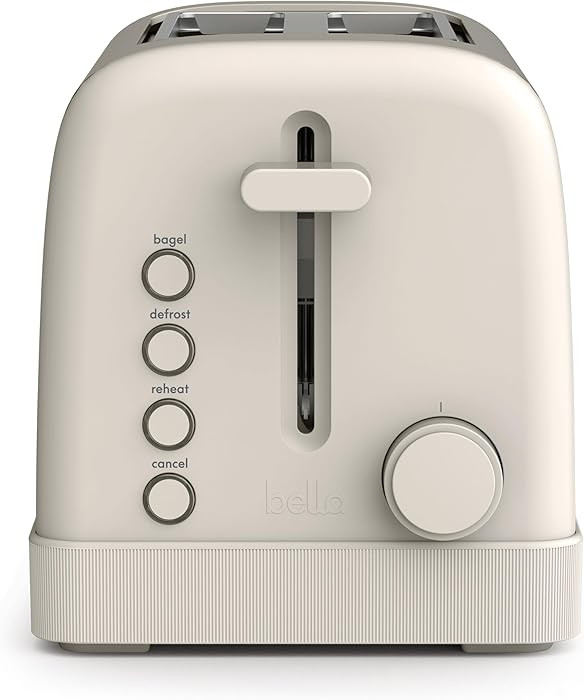 bella 2 Slice Toaster, 6 Setting Shade Control w Reheat, Cancel, Bagel & Defrost Buttons, Removab... | Amazon (US)