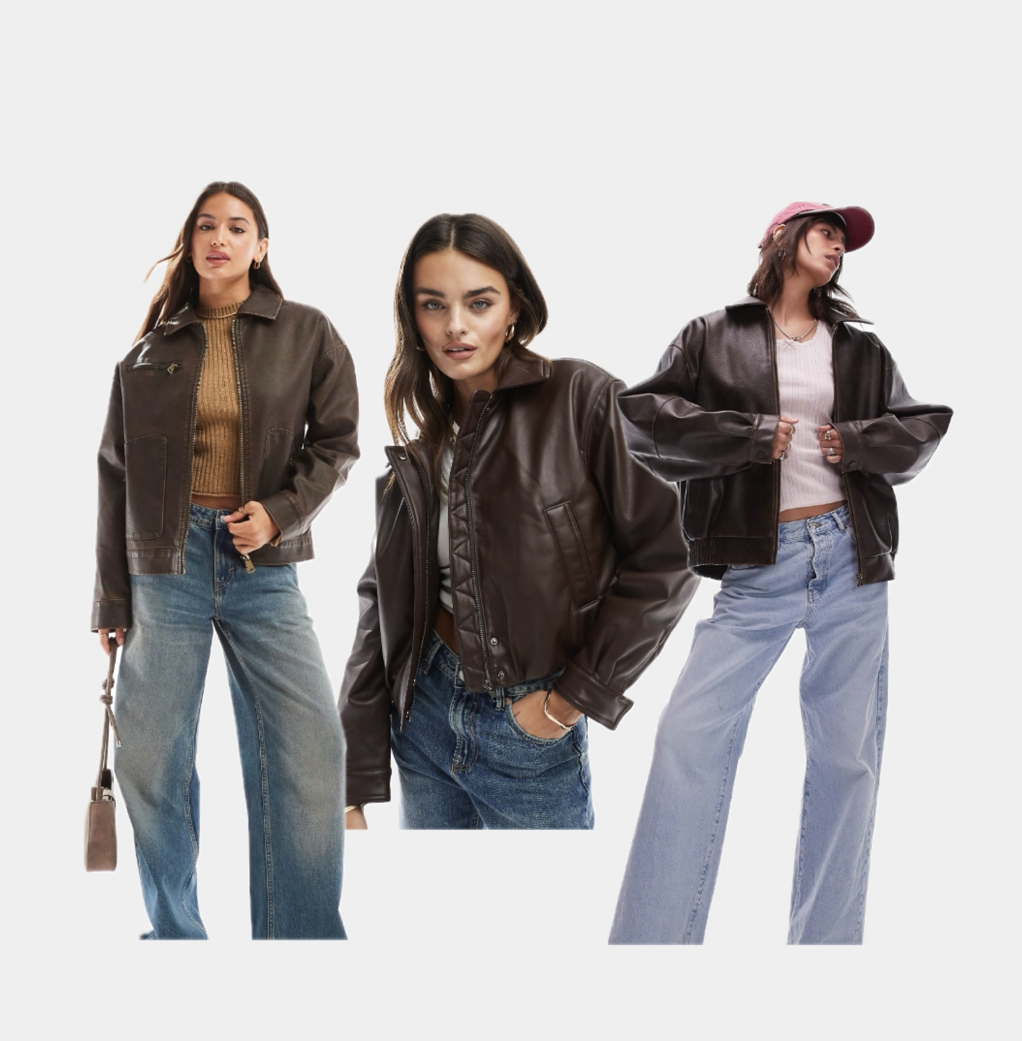 Brown Faux Leather Jackets  

#LTKeurope #LTKwinter #LTKstyletip