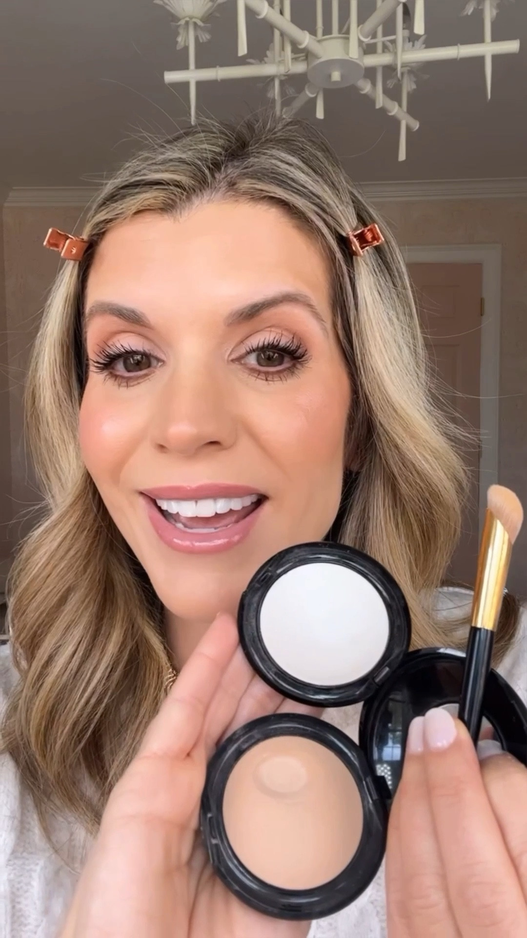 Two years later and this is still my fave under eye blurring powder! Updated with my recent products that I used under my eyes! Video is from 2023 and I still love this product so much! 

The BEST under eye blurring powder by  PAT McGRATH LABS Sublime Perfection Blurring Under-Eye Setting Powder! I’m in color Light or Medium (I tend to grab for Medium)

This product is so loved by me because it blurs under eye fine lines and imperfections, brightens, softens and helps to set your concealer with little to no creasing.

Steps on how to apply: apply skincare, foundation, concealer and then this under eye blurring powder (note - this goes over your concealer. On days that you don’t wear concealer, yes, you can still wear this!) 

#LTKbeauty #LTKstyletip #LTKover40

#LTKgrwm #LTKOver40 #LTKmomlife