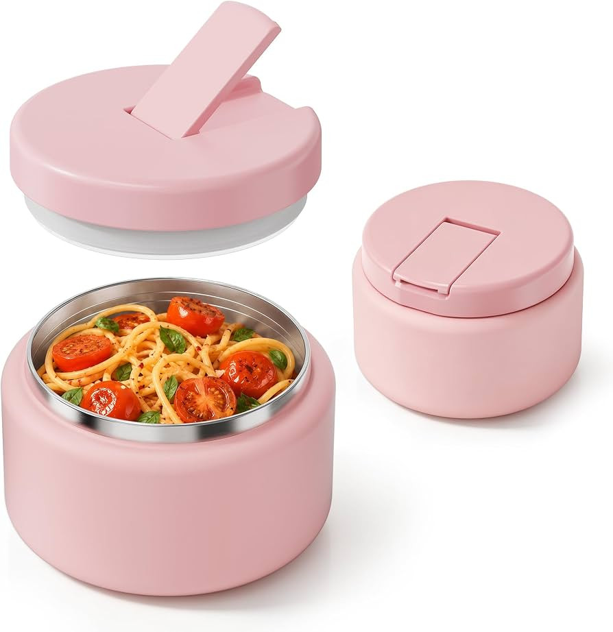 BOSEDSANG 13.5oz Soup Thermo for Hot Food Kids with Buckle Lid Insulated Vacuum Food Jar Wide Mou... | Amazon (US)