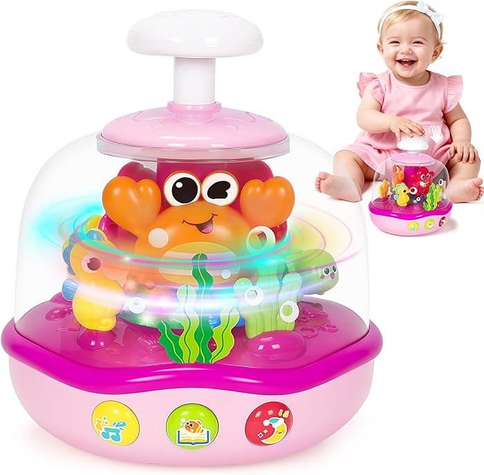 Baby Toys 6-12 Months, Musical Aquarium Infant Toys for 7 8 9 10 11 Months, Early Learning Educat... | Amazon (US)