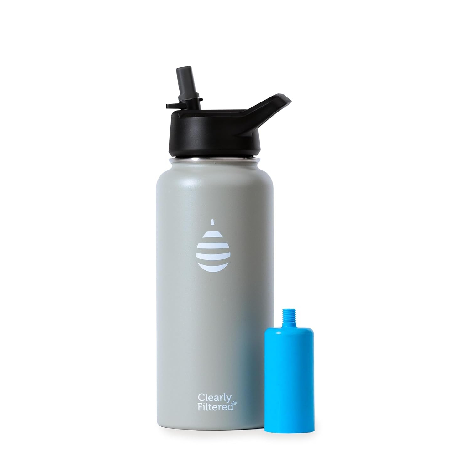 Clearly Filtered 32oz Water Bottle/Targets 220+ Contaminants/Double-Wall Insulated Stainless Stee... | Amazon (US)