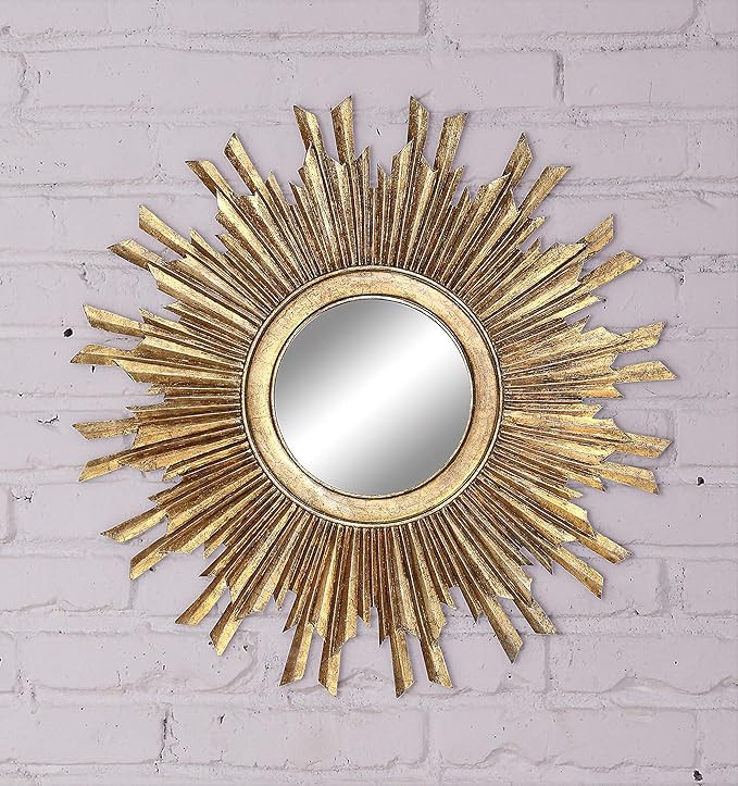 Creative Co-Op Gold Sunburst Mirror | Amazon (US)