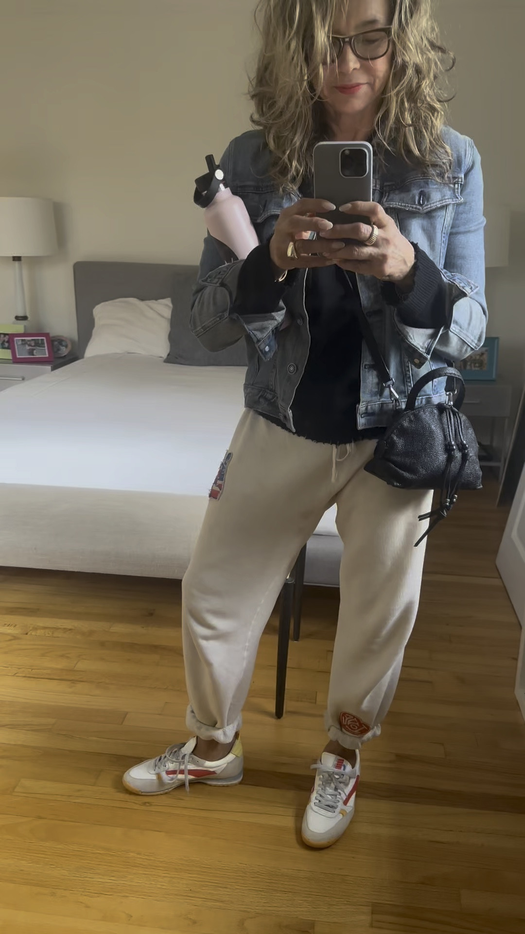 I’m a little more casual than usual today because I’m taking my cute little granddaughter out for stroll. You can still look casual and cool.