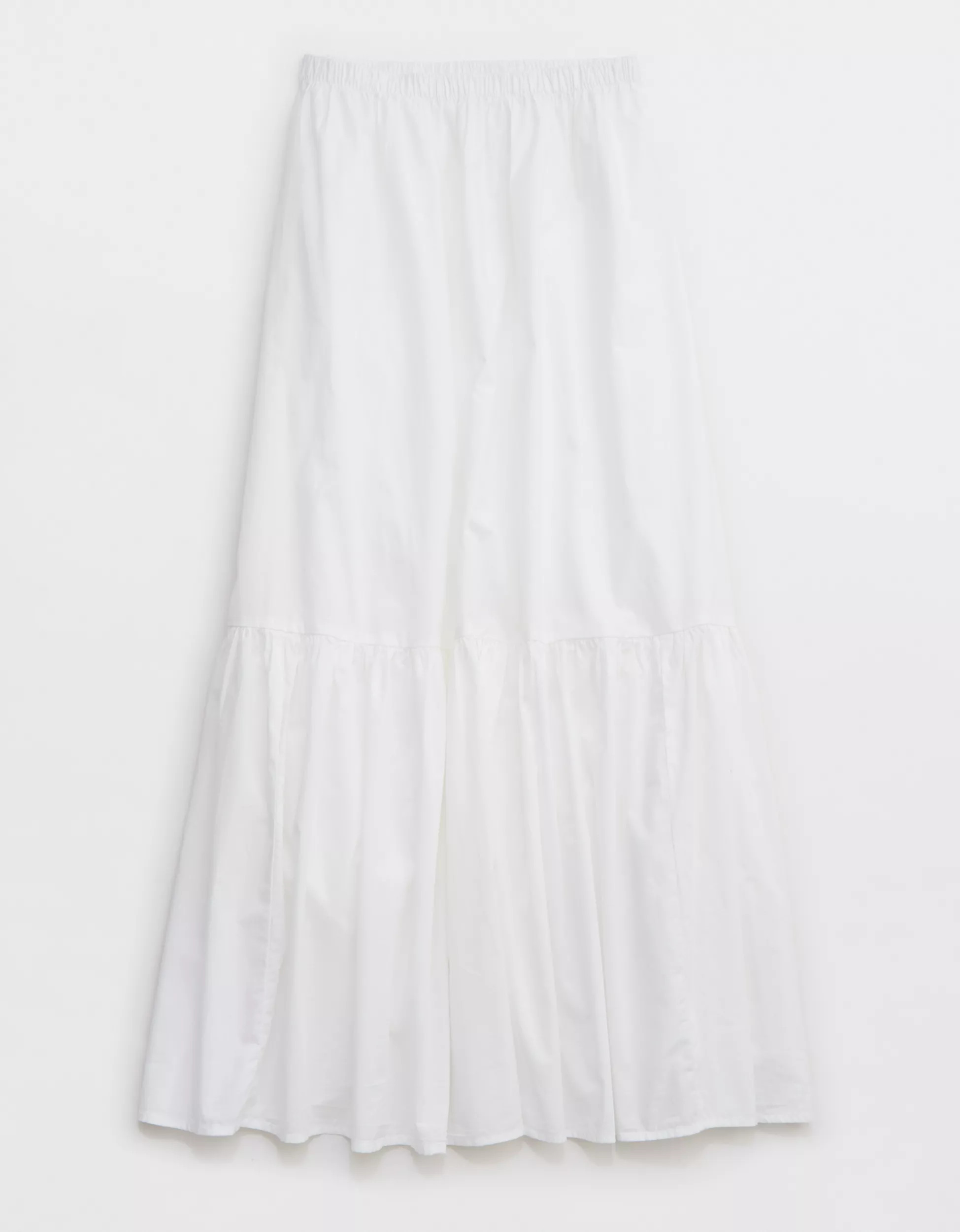Aerie Poplin Tiered Maxi Skirt | Aerie