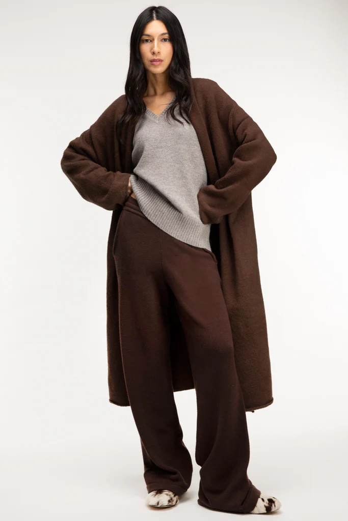 COZY LONG OPEN FRONT CARDIGAN | OAK + FORT