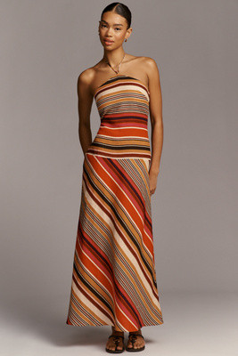 Faithfull The Brand Clara Linen Sleeveless Halter Maxi Dress | Anthropologie (US)