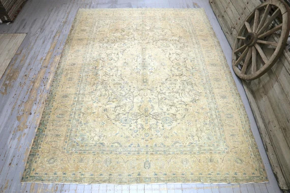 9.5x12.3 RARE VINTAGE RUG Turkish Rug Area Rug Oversized | Etsy | Etsy (US)