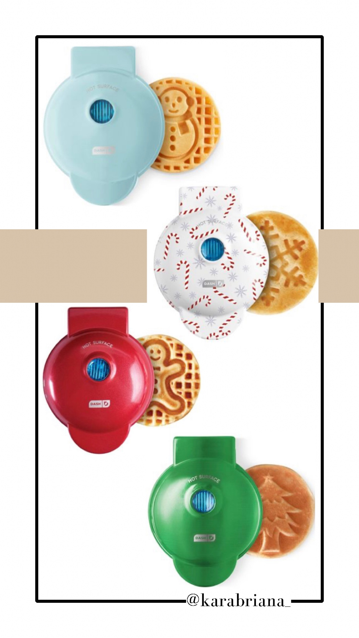 Target always has the cutest festive mini waffle makers for every occasion!!  Here’s the holiday Christmas ones this year. All on sale for $10!!!

#LTKsalealert #LTKSeasonal #LTKHoliday