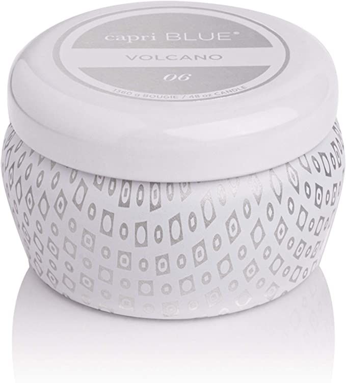 Capri Blue Scented Candle with Mini Tin Candle Holder - Cotton Wick - Luxury Aromatherapy Candle ... | Amazon (US)