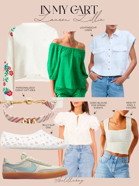 What’s in my cart featuring new arrivals! 

Spring outfit. Summer outfit. Vacation outfit. Shoes. Active wear. Blouse. Linen.

#LTKfindsunder50 #LTKstyletip #LTKfindsunder100