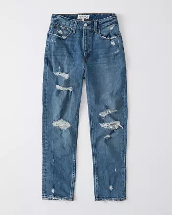 Curve Love High Rise Mom Jeans | Abercrombie & Fitch US & UK