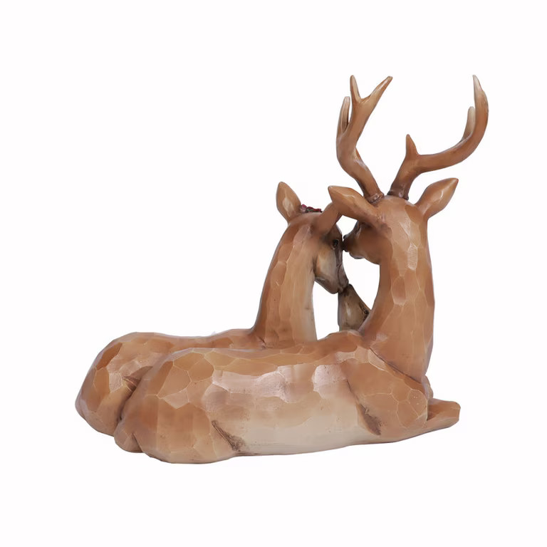 Resin Deer Family Christmas Decoration, Brown, 10.5", by Holiday Time | Walmart (US)