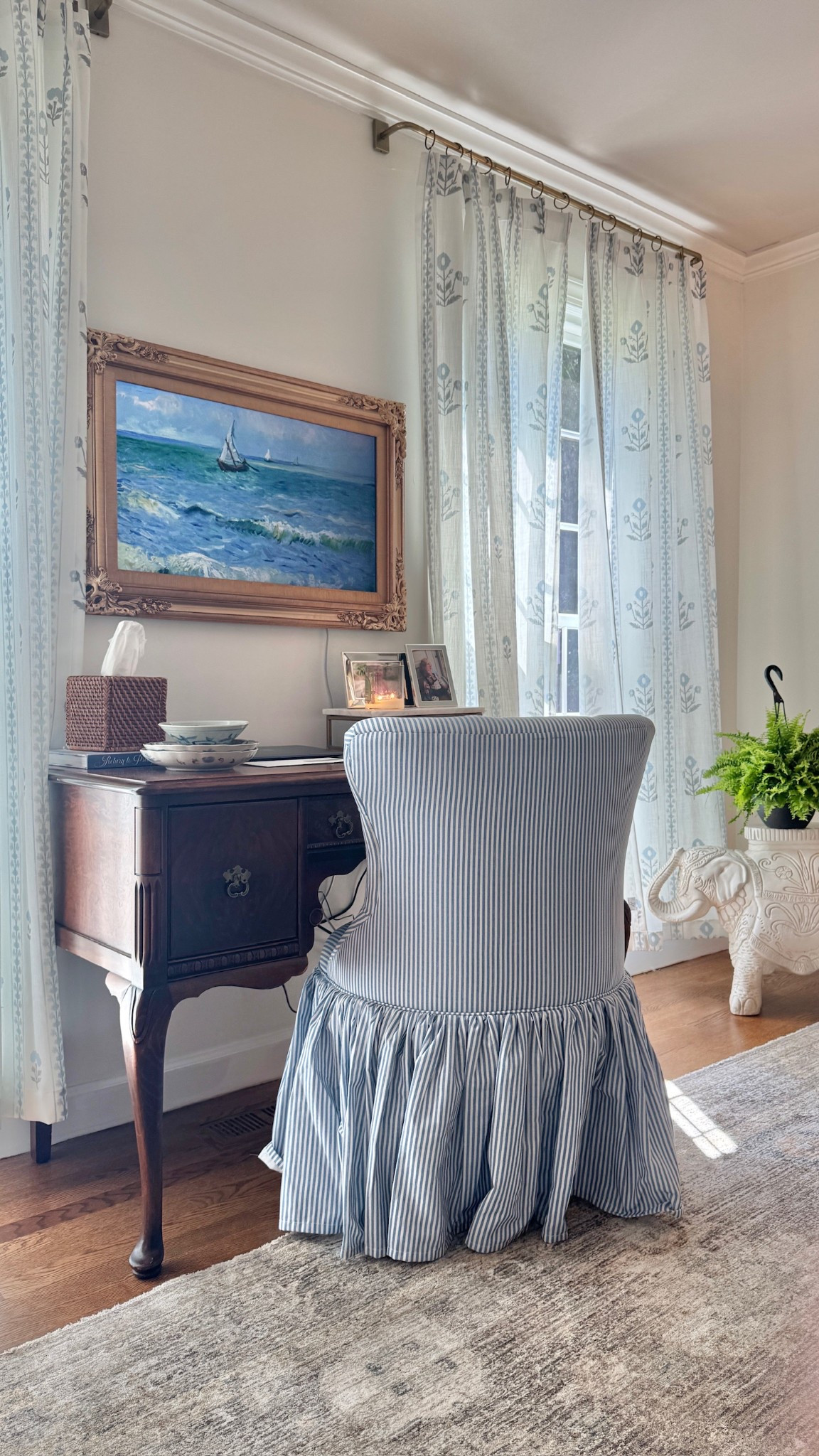 Love this upholstered chair! Perfect for a classic room. Chair skirt, classic chair, sitting chair, decorative chair, classic decor, Grandmillennial home

#LTKHome