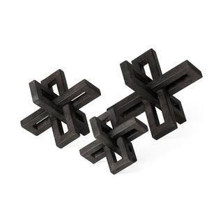 4 in. Black Black Metal Decorative Jacks (Set Of 3) | The Home Depot