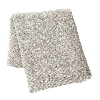 Kenneth Cole New York Grey Knit Throw Blanket (Grey - 50x60) | Bed Bath & Beyond