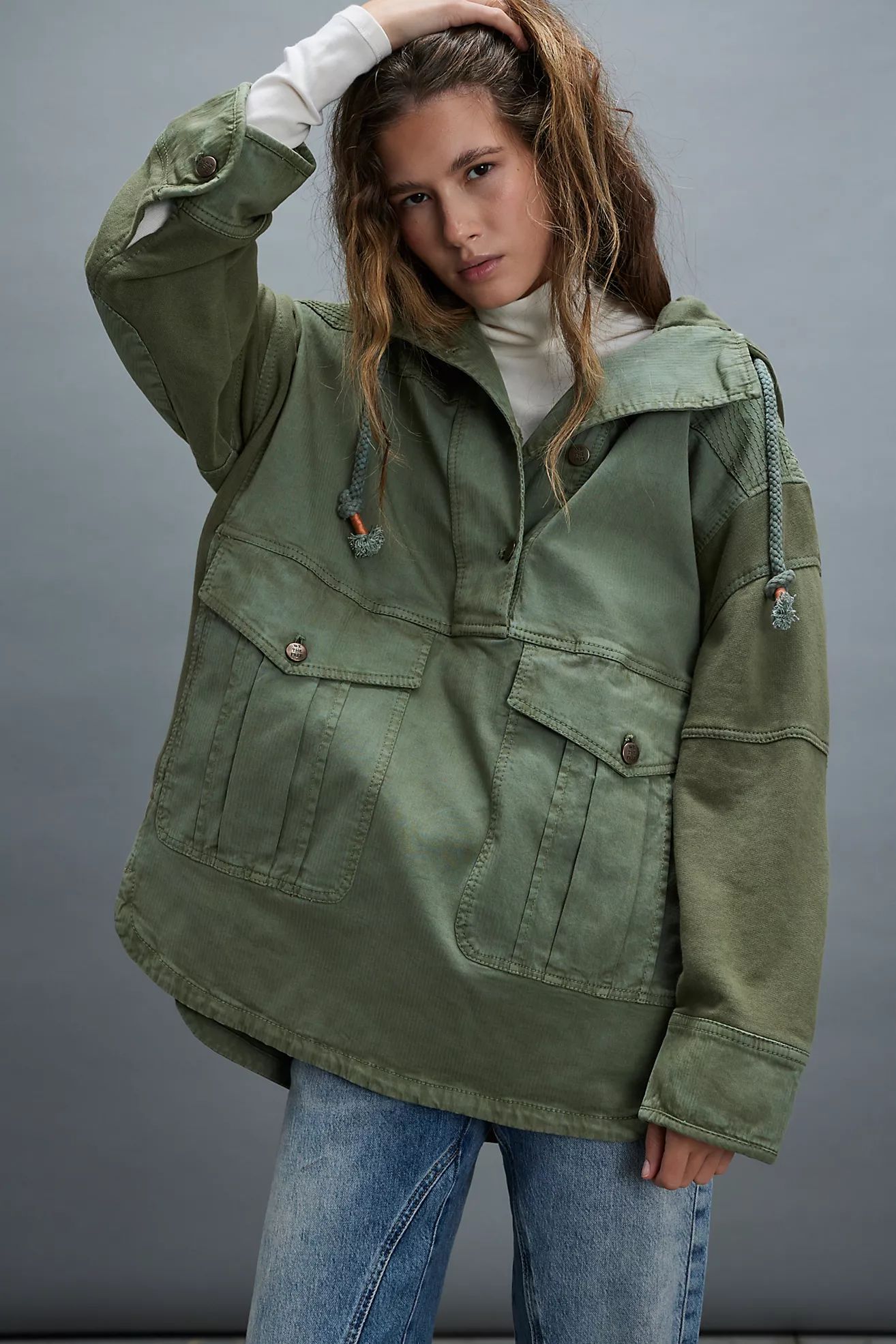 We The Free Marlie Washed Pullover Jacket | Free People (Global - UK&FR Excluded)