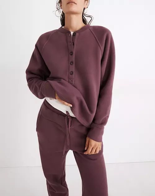 MWL Betterterry Henley Sweatshirt | Madewell