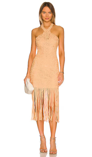 Alisa Dress in Rattan | Revolve Clothing (Global)